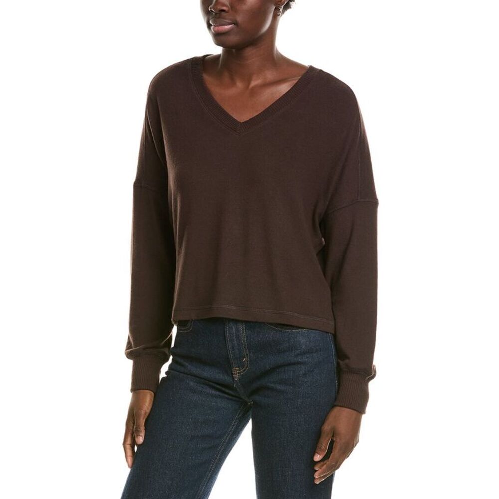 Michael Stars Womens  Vic Relaxed Top, Black